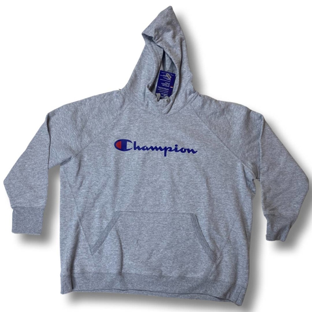 NWT Plus Size Champion Hoodie in Heather Gray *only sizes 2X and 3X left*